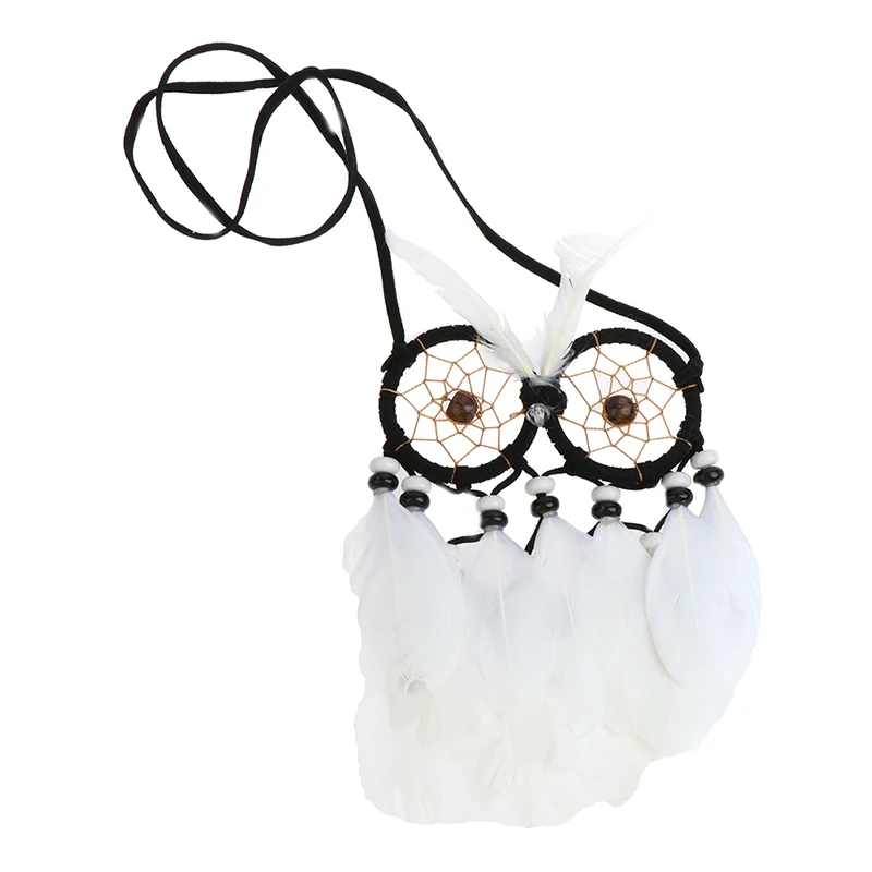 1pcs Dream Catcher Handmade  Owl Feather Wind Chime Gift Home Pendant Crafts Wall Dreamcatcher Hanging Home Decoration