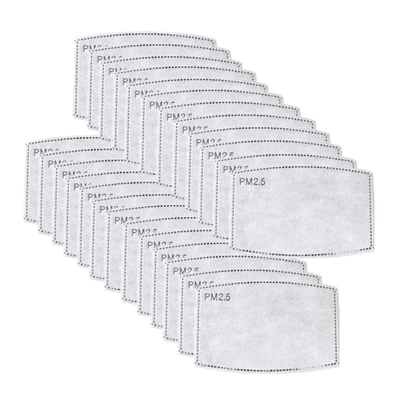 

150Pcs / Multiple Batches of PM2.5 Filters Paper Anti-Fog Mask Dust Mask Activated Carbon Filters Paper