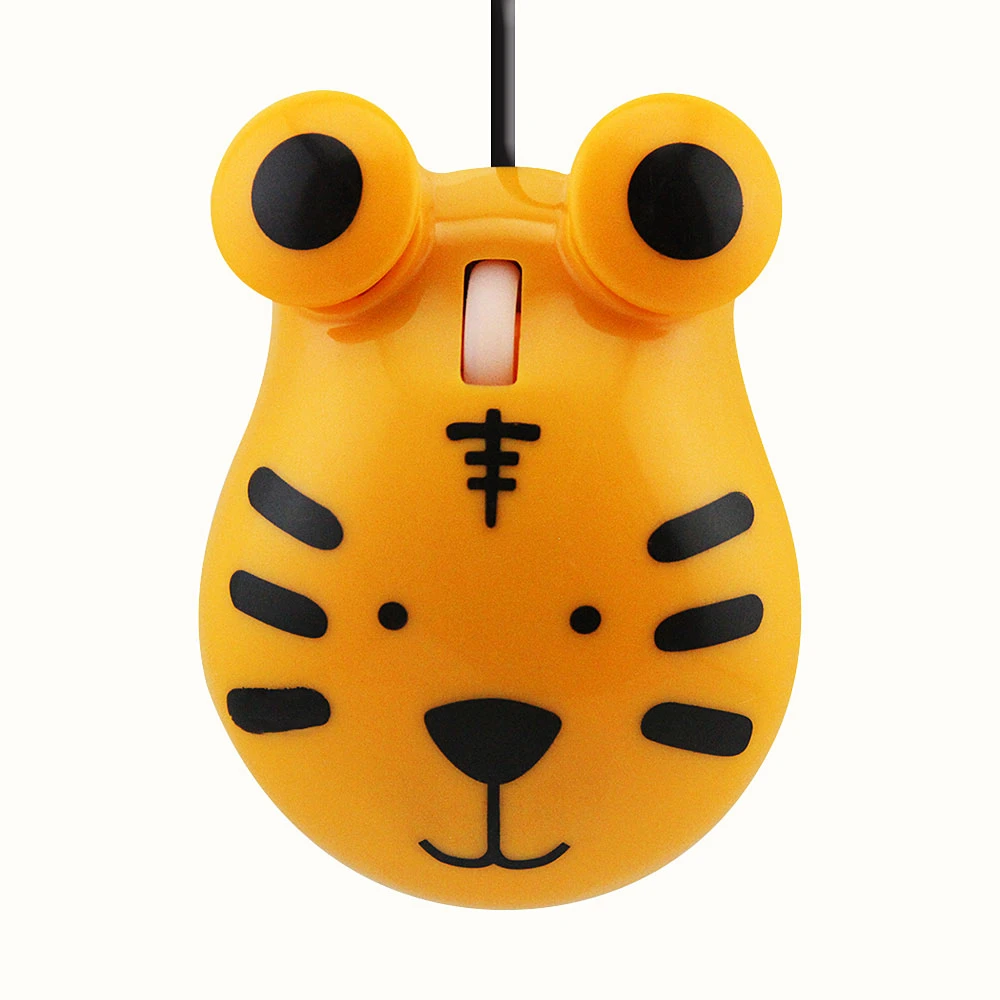 Tiger mouse Мини мультфильм лягушка оптическая мышь с коврик для мыши проводной Тигр милый маленький подарок для детей Mause pad USB 1600 dpi Компьютерные Мыши для портативных ПК - Цвет: Tiger mouse