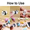 Cartoon Panda Cats Shark bite Cable Protector Data Line Cord Protective Cable Winder Cover For iPhone USB Charging Cable ► Photo 3/6