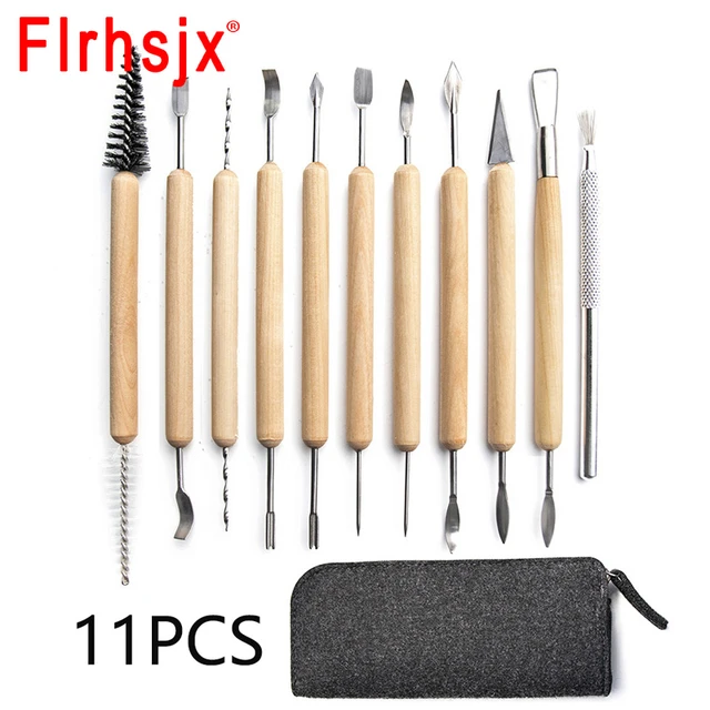set Pottery Clay Tools Sculpting Kit Sculpt Smoothing Wax Carving Ceramic  Polymer Shapers Modeling Carved Ceramic DIY Tools - AliExpress