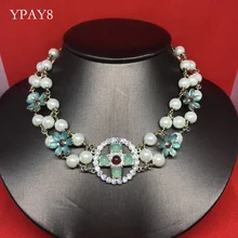 YPAY8 модные женские высокого качества высокого класса для женщин цветы день рождения чокер Танцевальная вечеринка детали красота дерзкое ожерелье ювелирные изделия
