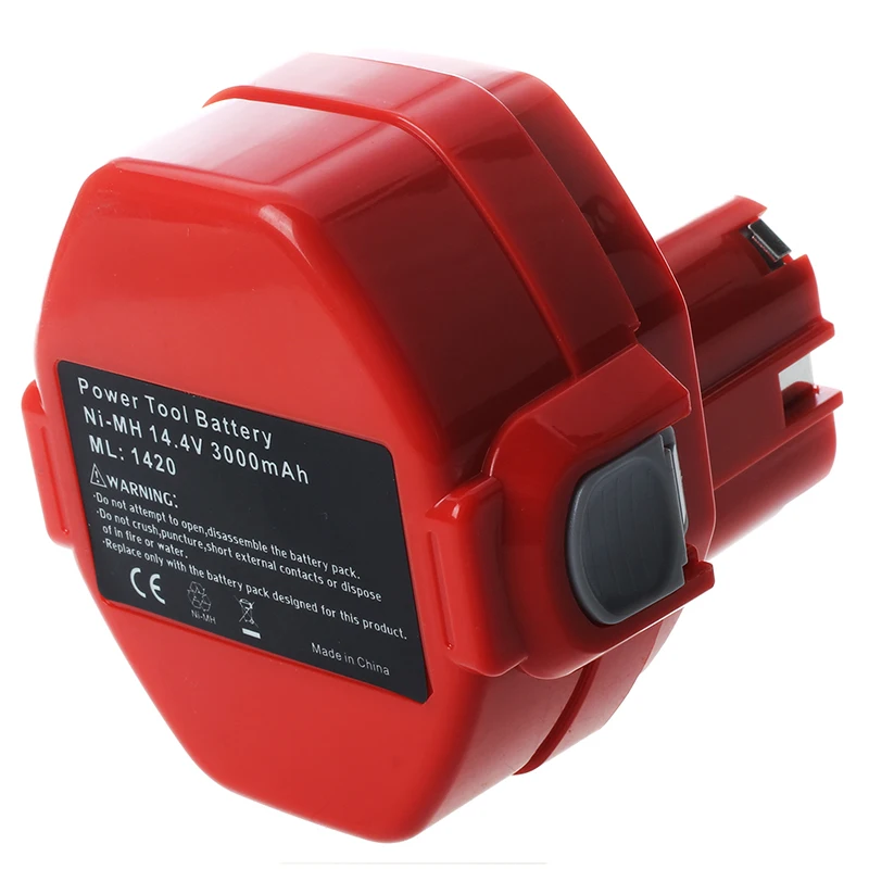 Лучшие продажи 14,4 V 3.0Ah NiMH батарея для Makita 6281D 6333D 6336D 6337D 6339D красный