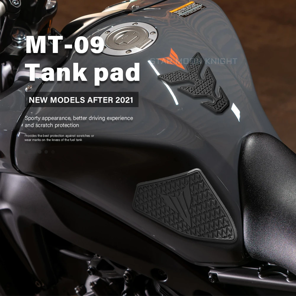 Tank Traction Side Pad Gas Fuel Knee Grip Protector For Yamaha MT09 2014-2019