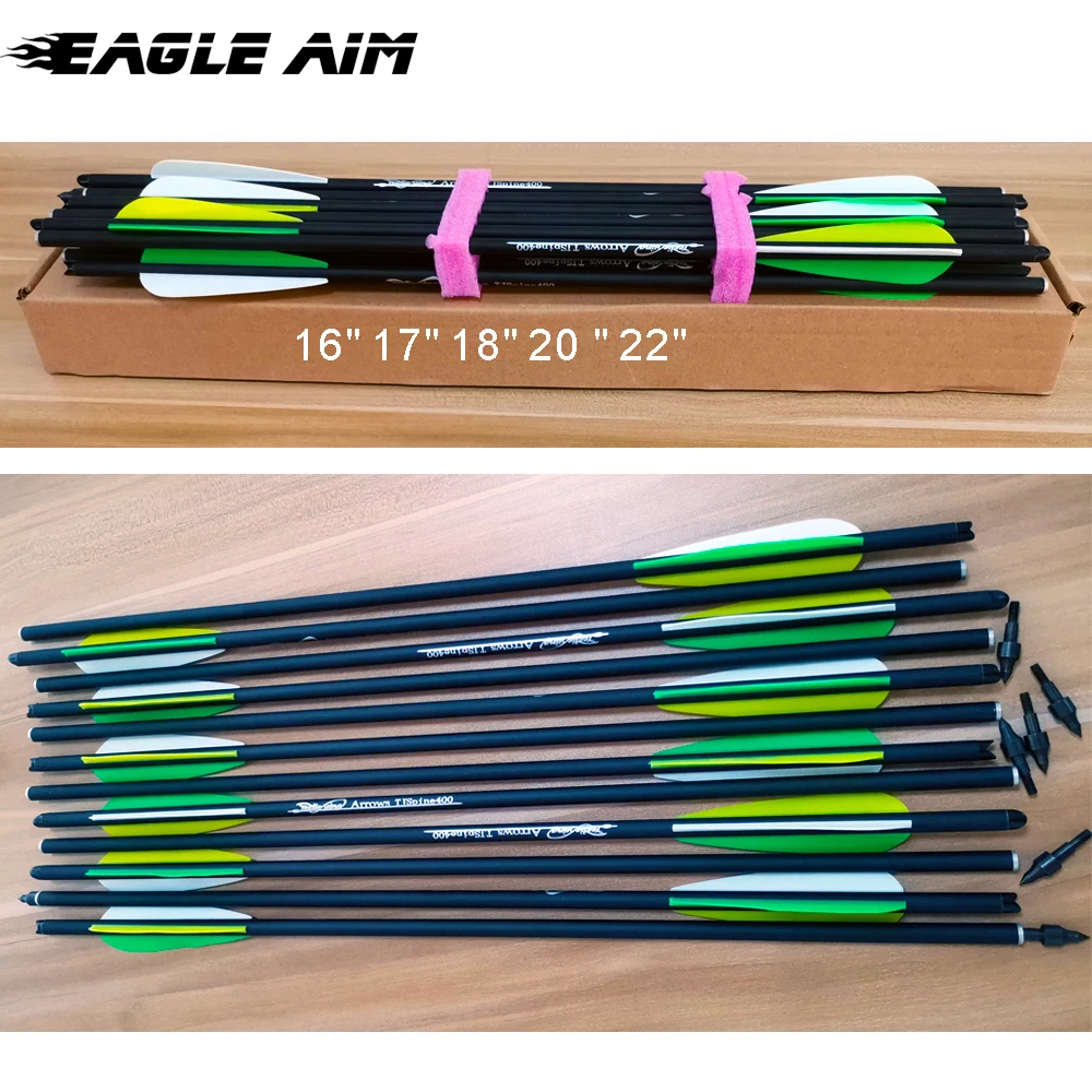 16/18/20/22inch Archery Crossbow Bolts Carbon Arrows Targeting Hunting Outdoor e