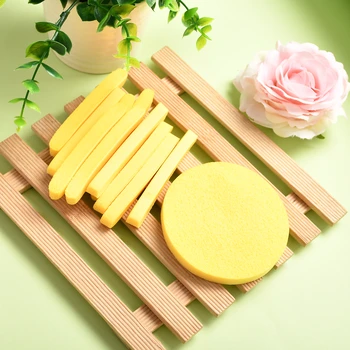 

12pcs Sponge Stick Face Cleansing Powder Puff Compressed Travel Makeup Facial Washing Stick Make Up Tools Eponge BBB2