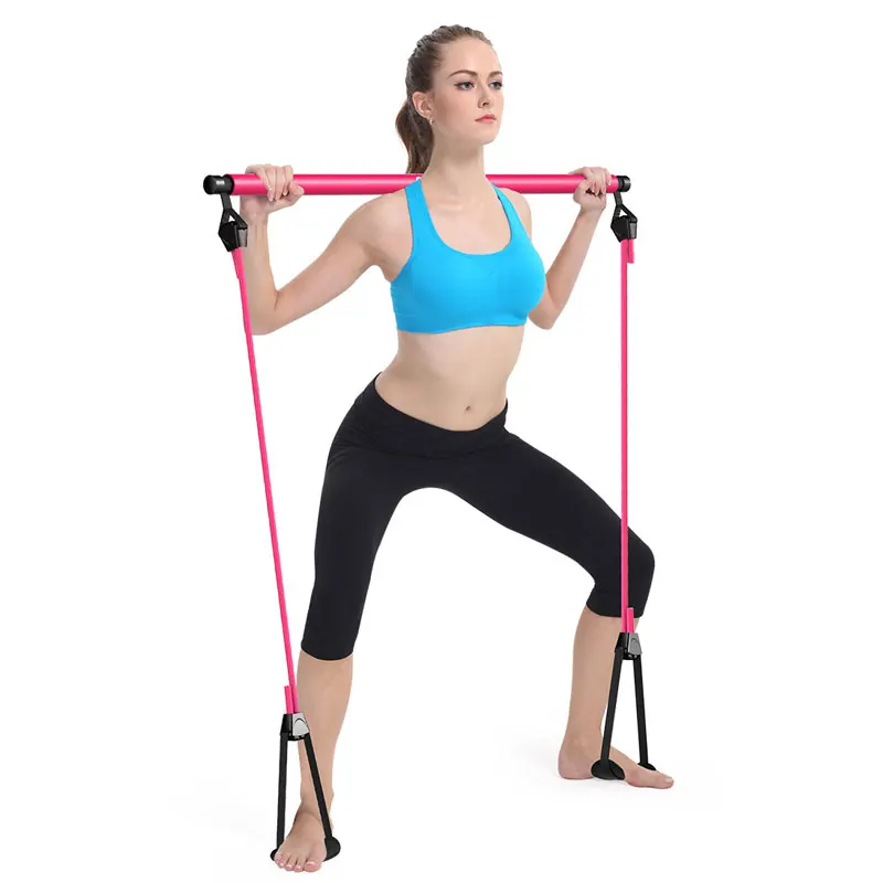 Details about   Exercise Stick Toning Bar Fitness Pilates Home Workout Yoga Body Resistance Band 