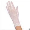 Sexy Summer Women UV Sunscreen Short Sun Female Gloves Fashion Ice Silk Lace Driving Of Thin Touch Screen Lady Gloves G02E ► Photo 2/5