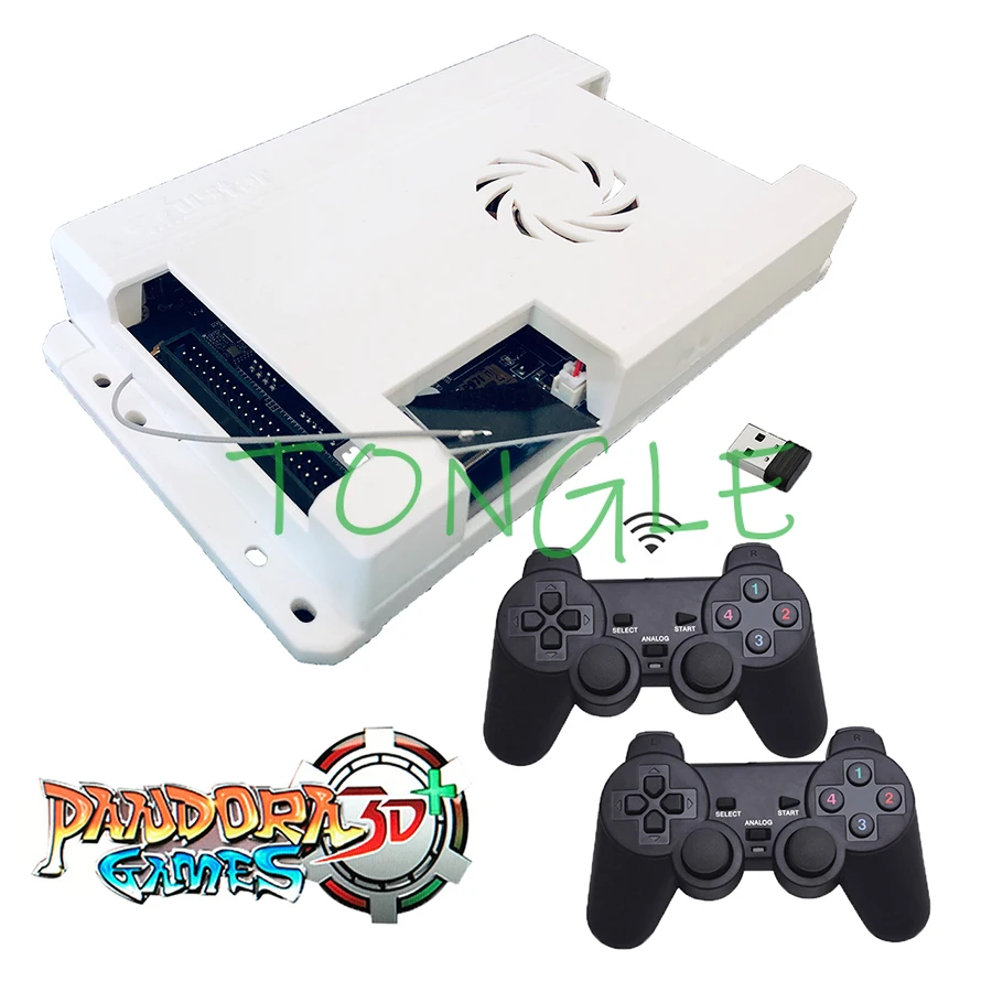 

8000 in 1 Arcade Game PCB Board USB 2PCS Wireless Gamepad Set 168*3d WIFI DIY Arcade Kit Pandora 3D Games Online Download