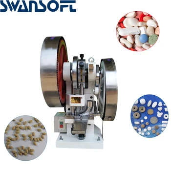 

SWANSOFT TDP-6T Iron single punch tablet press powder molding machine desiccant tablet press small electric tablet press