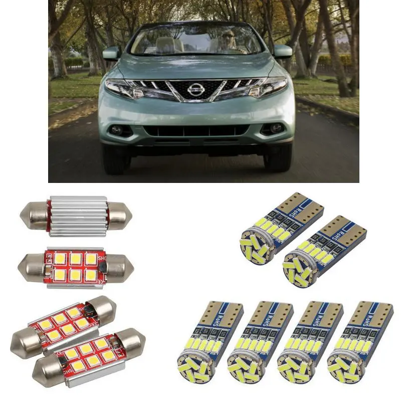 

Interior led Car lights For Nissan murano 2 z51 nt400 cabstar f24f bulbs for cars License Plate Light 4pc