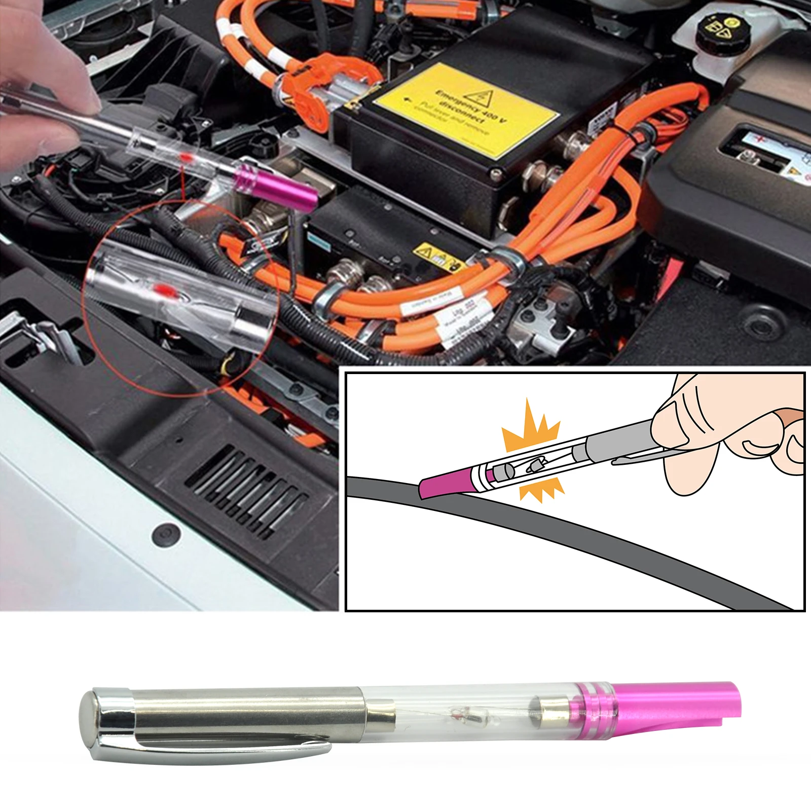 Auto Car Ignition Test Pen Tester Automotive Spark Indicator Portable