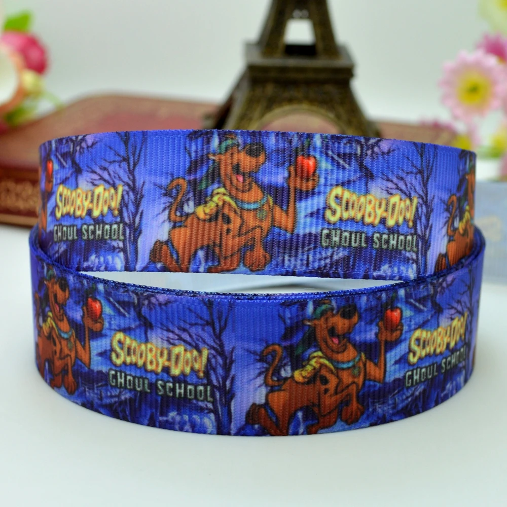 10 Yards 22mm 7/8" cute cartoon Printed grosgrain ribbon hair bow Headwear DIY hair accessories retail B0929