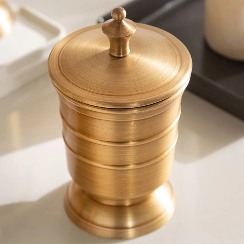 

6pcs Toothbrush Holder Cleaning Supplies Mouth Cup Rustproof Storage Tank Bathroom Set Anti Fade Decorative Home Antique Copper