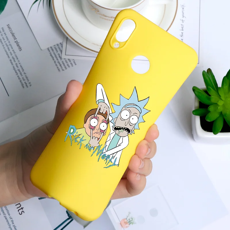 Желтый матовый чехол Rick And marty для TPU huawei P30 Pro P20 Lite mate 20 Pro P9 P10 10 P Smart Nova 5 Pro 4 3i 3 мягкий чехол