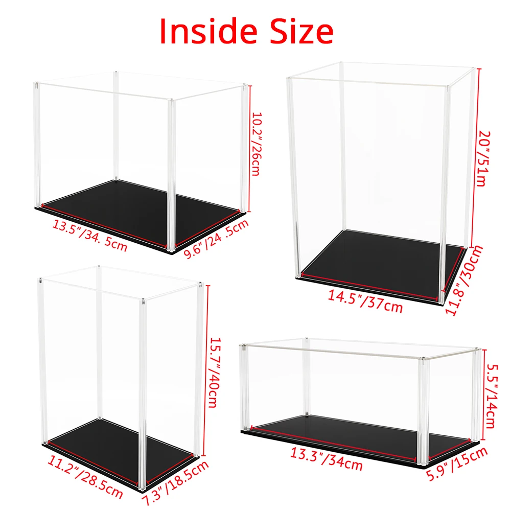 Odoria 34/40/51cm Sliding Door Acrylic Display Case Large Dustproof Clear Box Cabinet 1/87 1/35 Action Figure Collectibles Model 6 Odoria 34/40/51cm Sliding Door Acrylic Display Case Large Dustproof Clear Box Cabinet 1/87 1/35 Action Figure Collectibles Model 6