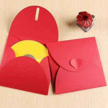 

20Pcs/lot Kraft Paper CD Sleeve Discs DVD Packaging Bag Box Retail CD Case Cover Holder Envelope Box For Wedding Event Party