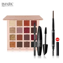 IMAGIC 4 шт. 16 цветов очаровательные тени для век подводка для глаз ручка черная Объемная Тушь Карандаш для бровей