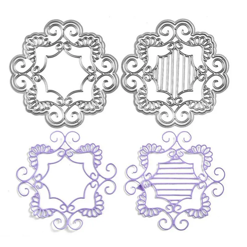 

InLoveArts Lace Hollow Frame Metal Cutting Flower Background for DIY Scrapbooking Craft Card Embossing Die Cut New Template