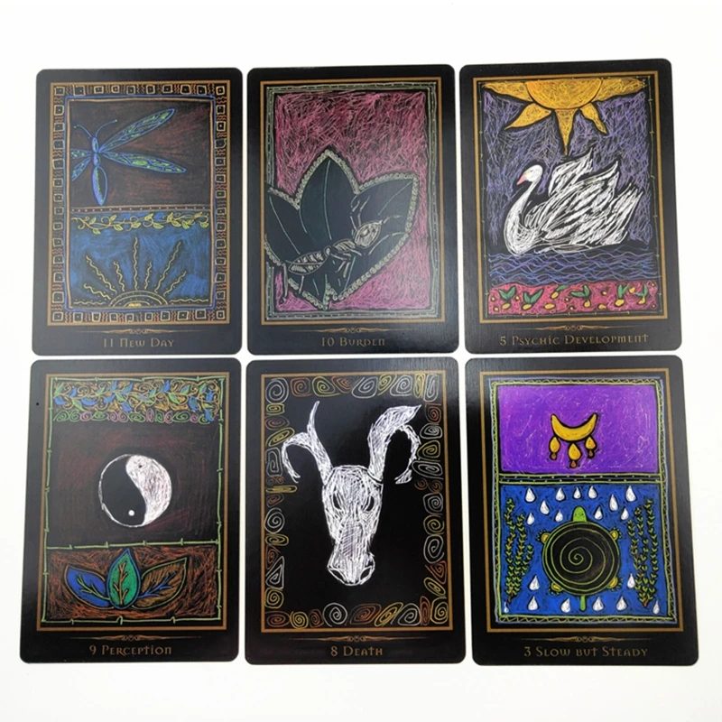 

Brand New Shamanic Healing Oracle Cards 44 Cards Deck Tarots Full English Board Game Card Mysterious Divination Friend Party