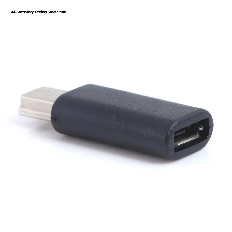 1Pc X Adapter Input Micro Usb + Uitgang Mini Usb Micro Female Naar Mini Male