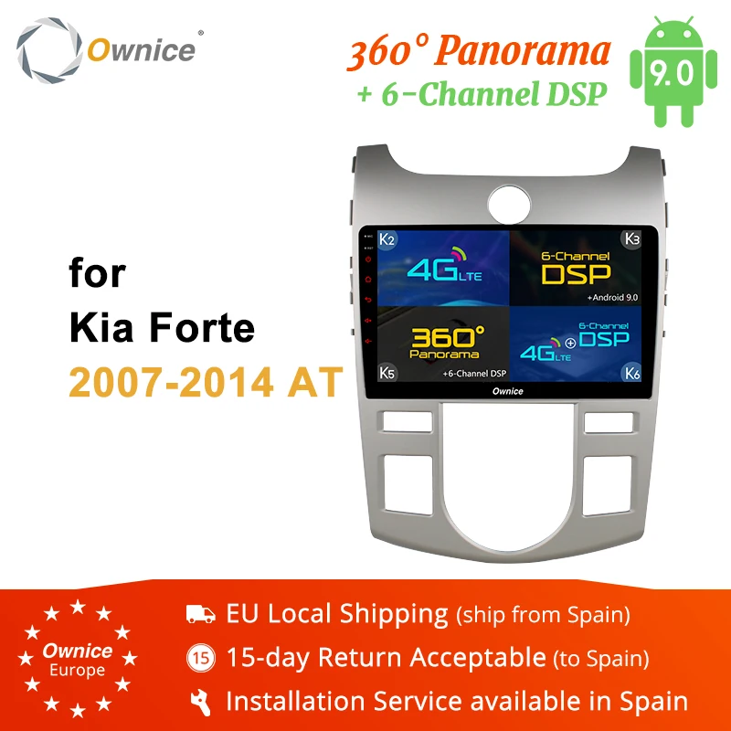 Ownice K1 K2 K3 K5 K6 Android 8 1 Восьмиядерный автомобильный Радио плеер для Kia Fotre 2010 2011 2012 2013