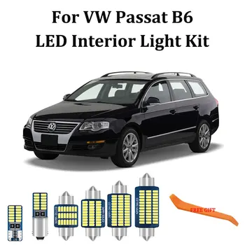 

20Pcs 100% White Error Free Canbus interior light + License Plate lamp Kit For Volkswagen VW Passat B6 3C Sedan Avant(2005-2011)