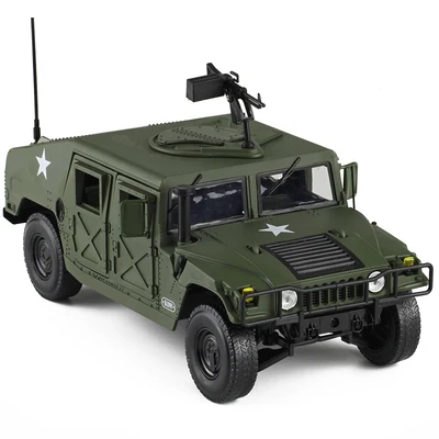 1:72 militaire Humvee Tank Armée ATGM Modèle de véhicule personnages jouets pour enfants 