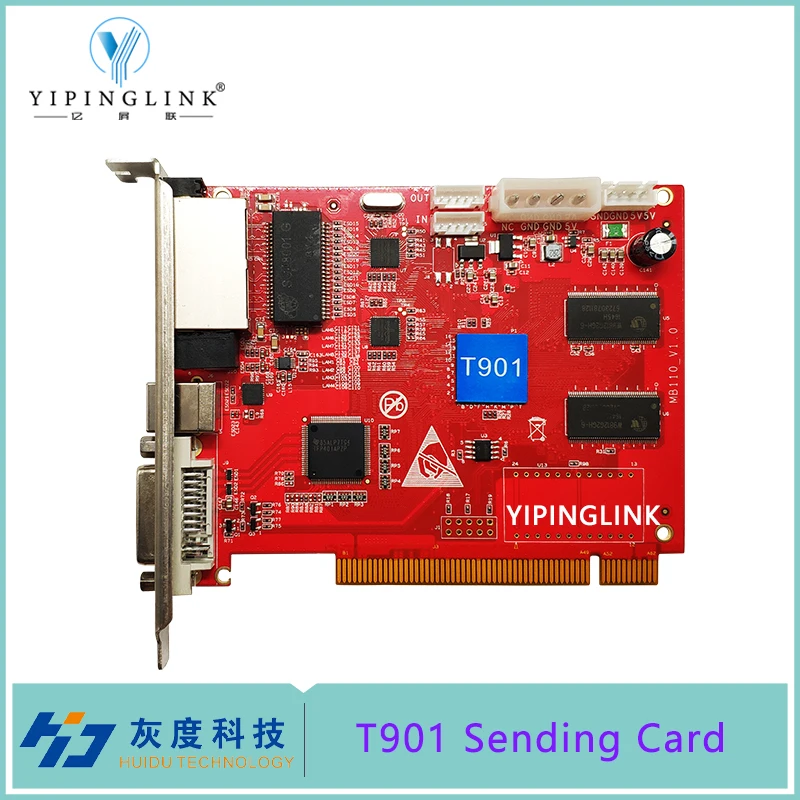 Huidu T901 Sending Card Full Color LED Display Video Wall Sender For Fixed Installation or Rental Stage Screen | Электроника