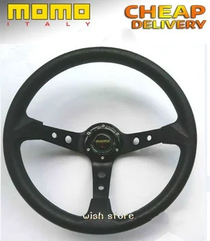 

6 bolts 350mm PVC Steering Wheels (Color: Black)
