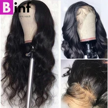 BINF 13x4 парики из натуральных волос на кружеве, объемные волнистые предварительно выщипанные волосы, Детские волосы, 8-24 дюйма, индийские волосы Remy, человеческие волосы, кружевные передние парики al