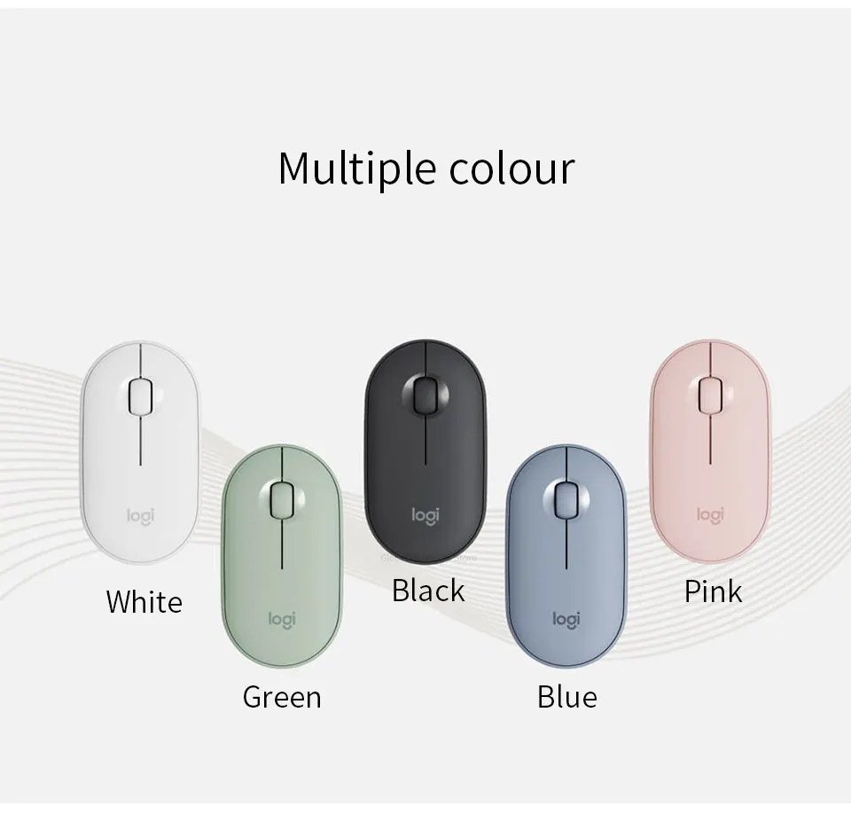 Xiaomi Mijia logitech Cobblestone беспроводной Bluetooth двухрежимный Тонкий Модный немой двойной Соединительный оптический трекинг ноутбук