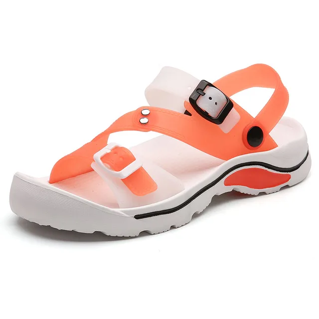 2021 Fashion Women Sandals Beach Shoes Summer New Designer Casual Slippers Ladies Platform Breathable Zapatos Casuales De Mujer Orange G-111