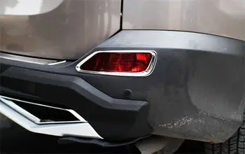 

Chrome rear Bumper Fog Light lamp cover Bezels trim For Toyota RAV4 2013-2015