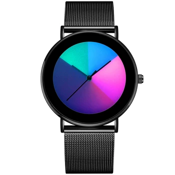 

Creative Fashion Women Watches Stainless-Steel Romantic Color Changing Couple Wristwatches Analog Quartz Clock Montre Femme 2020