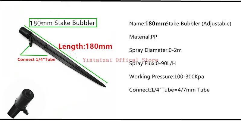 100PCS 8-Holes Adjustable Dripper On Stake Drip Irrigation Fittings Garden Potted Plant Watering Tools Drip Fittings