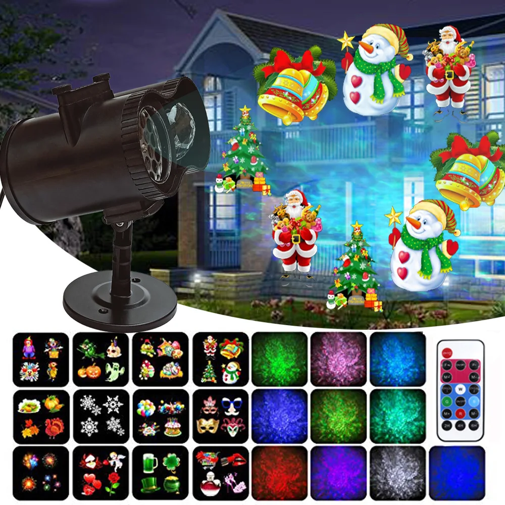 

LED Stage Light RGB Laser Scanner DJ Disco Laser Projector illumination Show Light with Remote for Christmas Bar Club Party