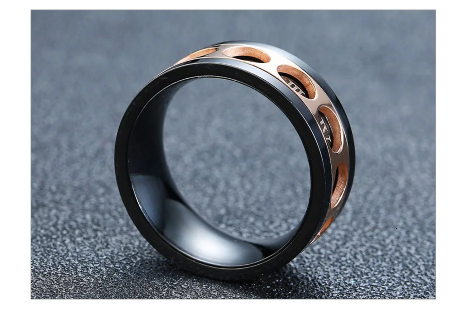 Vnox уникальной блесной кольца для Для мужчин ювелирные изделия withⅠⅡ Ⅲ Ⅳ V Ⅵ римскими цифрами мужской аксессуар anelmasculino