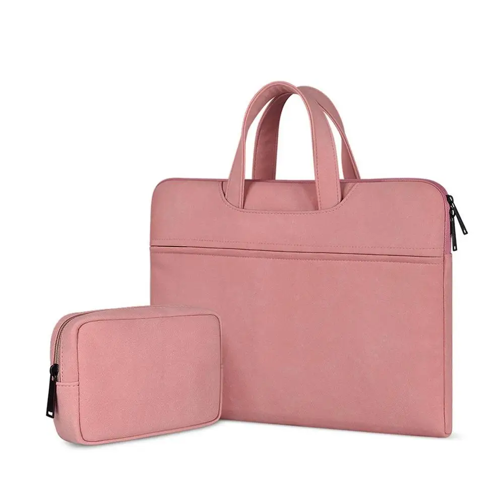 

Multifunctional Business Style PU Leather Laptop Notebook Sleeve Case Carry Bag Shockproof Handbag Suitable For Macbook