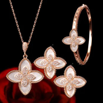 

janekelly African 3pcs Bridal Zirconia Jewelry Sets For Women jewelry sets & more Dubai Nigeria CZ Crystal Wedding Jewelry Sets