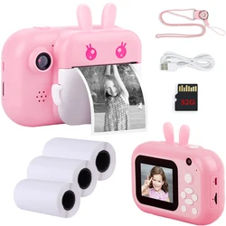 Appareil photo instantané pour enfants, 32 go, 1080P, HD, jouet d'anniversaire 