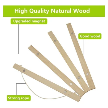

12X16 12X18 Poster Frame,12 Inch Wide netic Poster Hanger Wall Hanging Wooden Frame for Any Length Posters, Prints