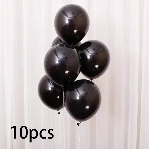 10pcs 1" золотистый, серебристый, металлический латексный воздушный шар 18 30 40 50 60 70 лет Номер День Рождения вечерние украшения для взрослых фольги воздушный шар подарок - Цвет: 10pcs