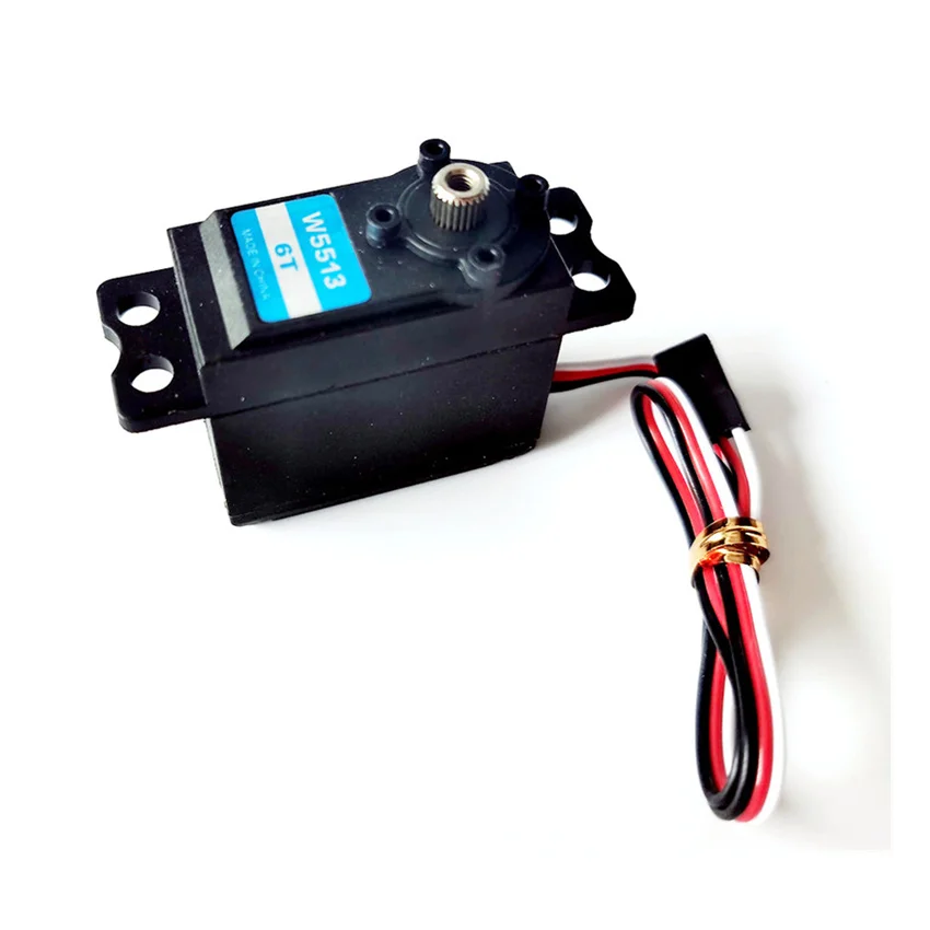 Servo Standard Dell'Argano Di Vela 6T 10Kg Dell'Ingranaggio Del Metallo Di Jx W5513-6T 10Kg Servo Per Le Barche A Vela Dell'Yacht Di Rc/Accessori Dell