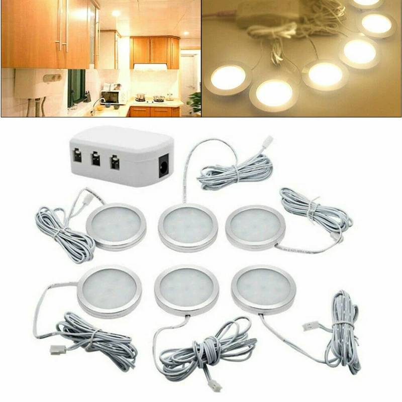 6PCS 12V 2.5W Interior LED Spot Lights 6000K For Camper Van Caravan Motorhome rv lamp