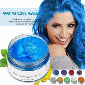 

Unisex DIY Hair Color Wax Mud Dye Cream Temporary Modeling 8 Colors LDO99