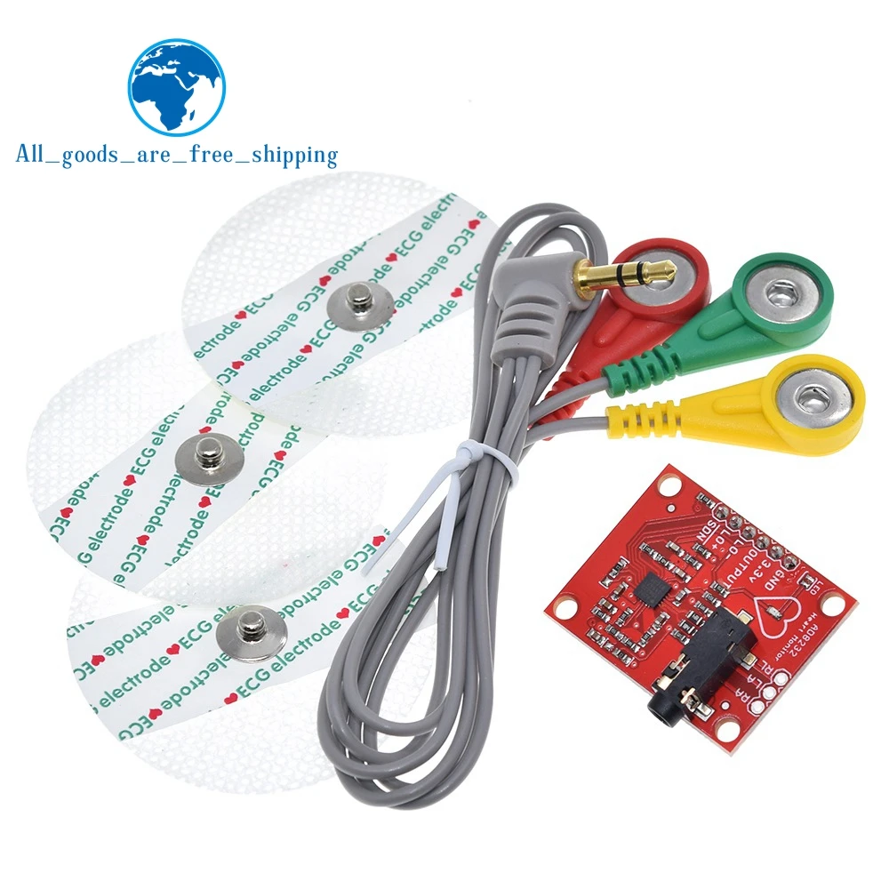 TZT Ecg module AD8232 ecg measurement pulse heart monitoring sensor kit for Arduino | Обустройство дома