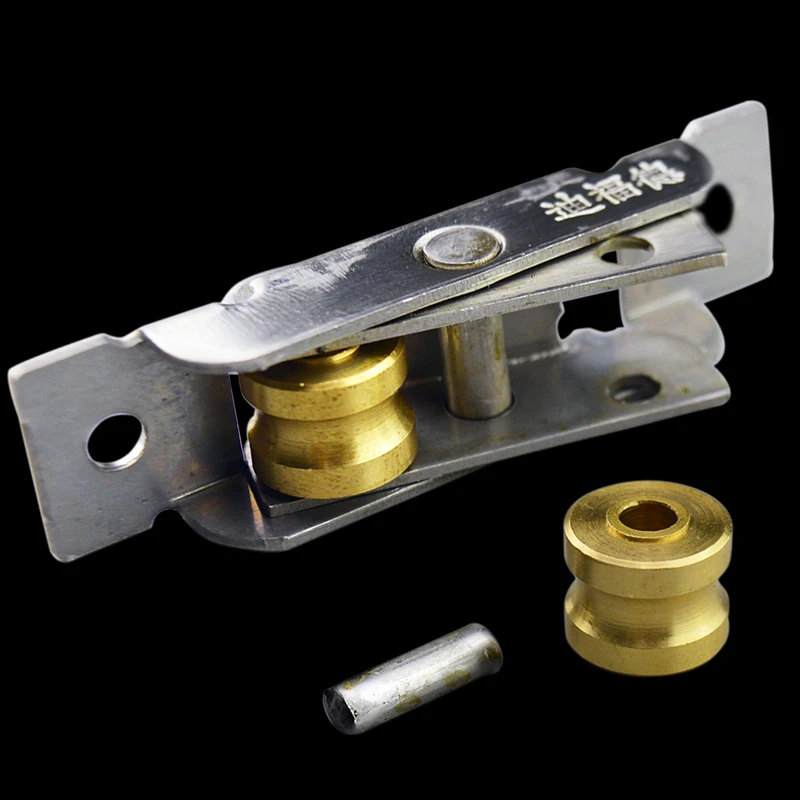 Sliding Door Roller Sliding Door Pulley Stainless steel window pulley slot wheels silent Copper u groove track door roller casters sliding glass window Hardware fitting
