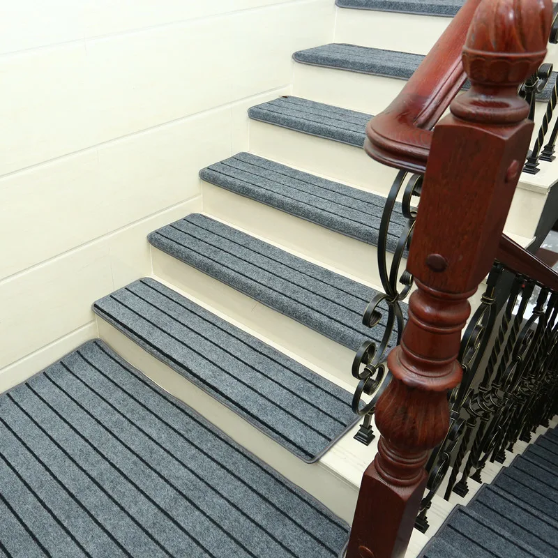 13Pcs/Set Self-adhesive Stair Pads Carpet Anti-slip Rugs Mat Sticky Bottom Repeatedly-use Safety Home Hotel | Дом и сад