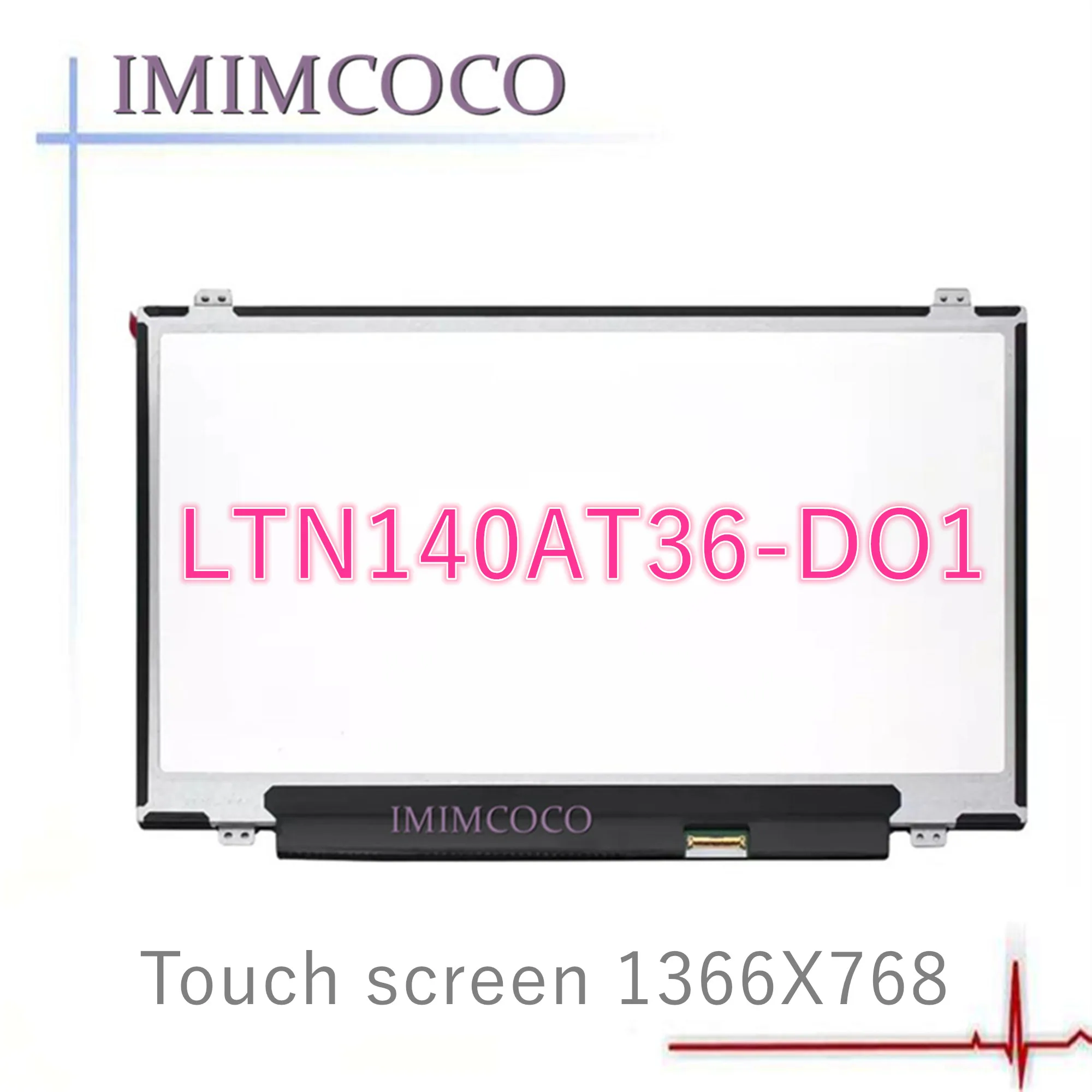 14 ''сенсорный ScreenLTN140AT36-D01 подходит N140BGN-E32 B140XTK01.1 B140XTK01.0 для DELL 1366X768 40PIN